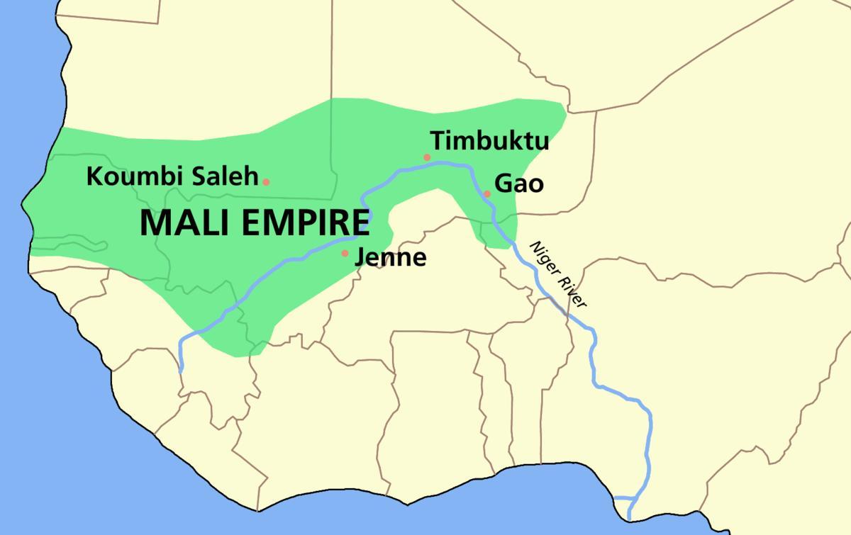 Kort af fornum Mali